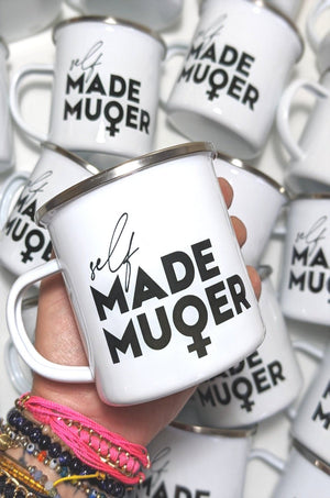Self Made Mujer Enamel Mug (Bundle it and save)