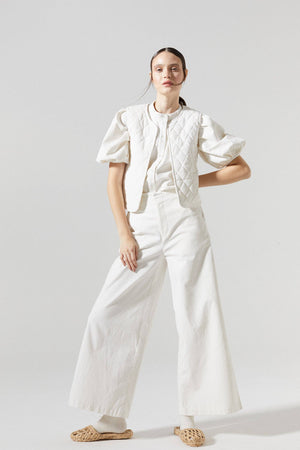 New Luna Corduroy Pants - Off-White