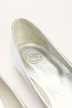 New Ama Flat Shoes in Silver