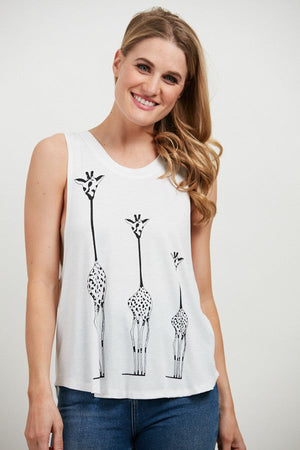 Giraffe Print Muscle Tank