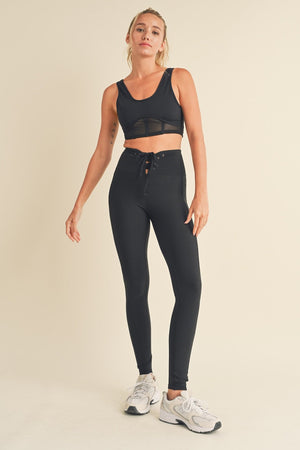 Bustier Active Top With Mesh Inlays