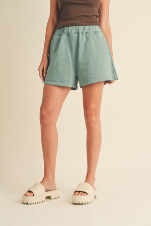 Brush-soft High Waisted Sweat Shorts