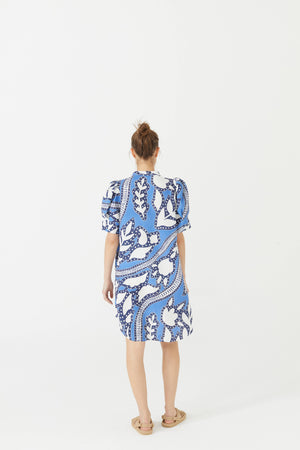 Athina Short Linen Dress - Mykonos