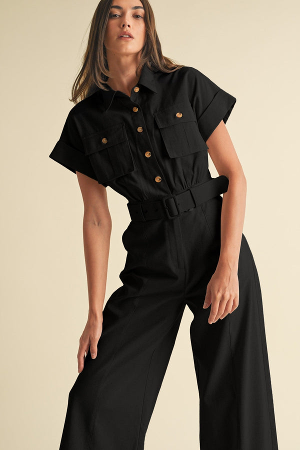 Short Sleeve Jumpsuit