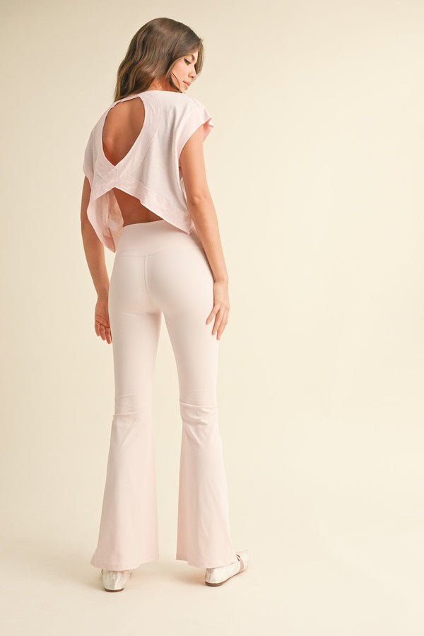 Cutout Back Layering Tee