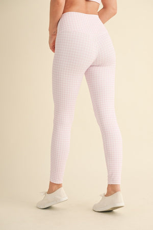 Gingham Print Aligned Performance Highrise Legging
