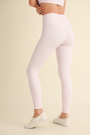 Gingham Print Aligned Performance Highrise Legging
