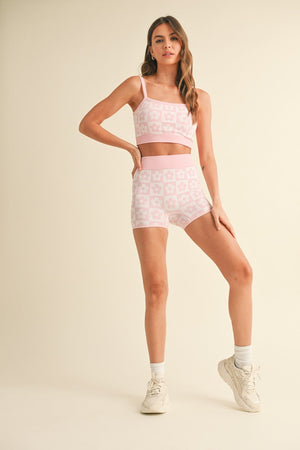 Flower Print Tank And Shorts Se