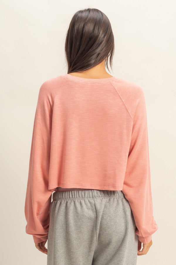 Long Sleeve Round Neck Top