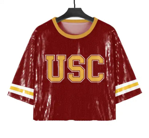 NEW* USC SEQUIN JERSEY TOP