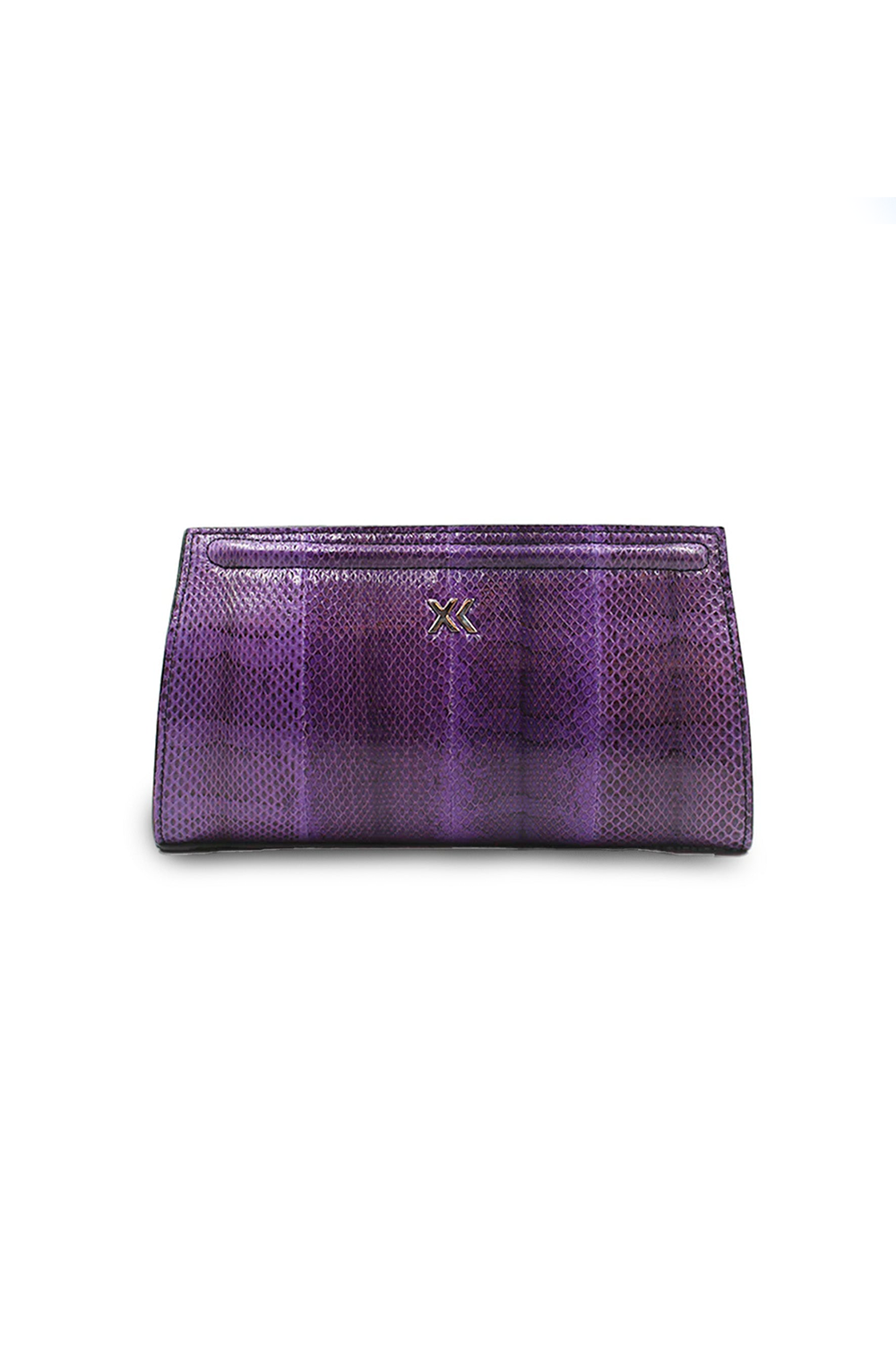 Ivy Clutch in Purple and Green Water Snake