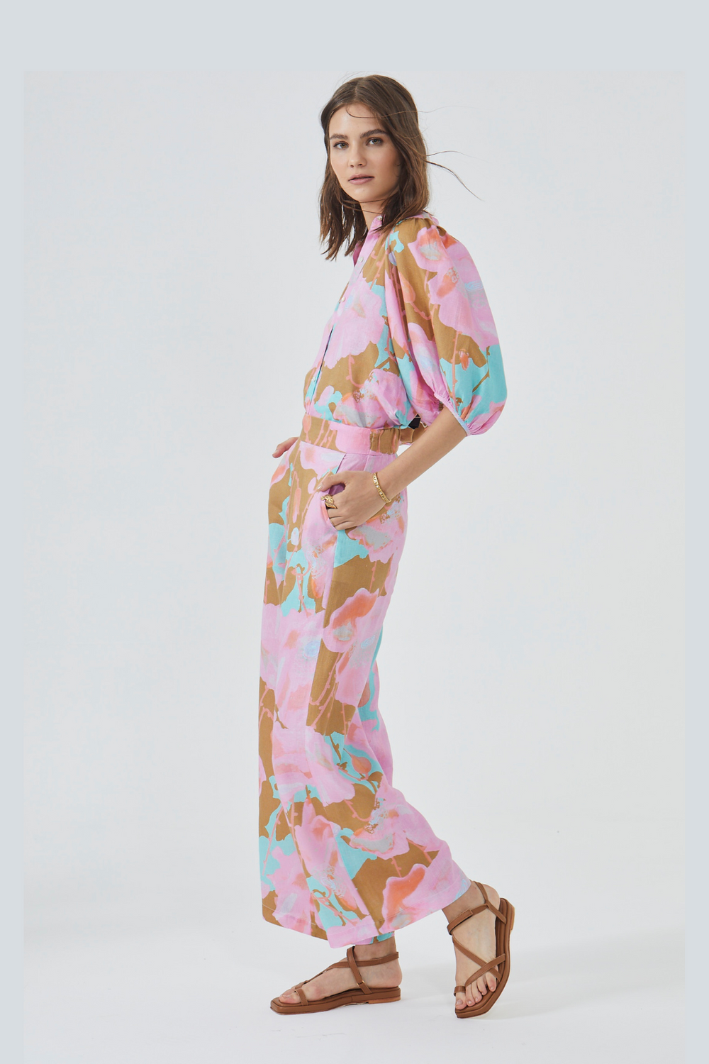 New Luna Linen Pants - Aquarela