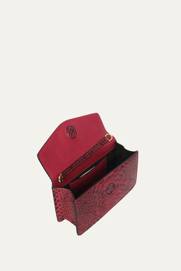 The Met Clutch in Wine
