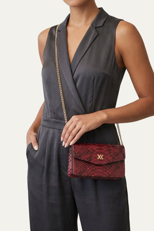 The Met Clutch in Wine