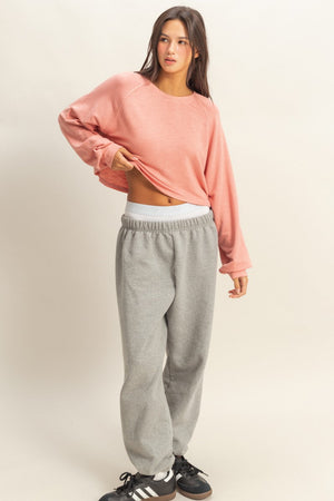 Long Sleeve Round Neck Top