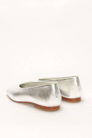 New Ama Flat Shoes in Silver