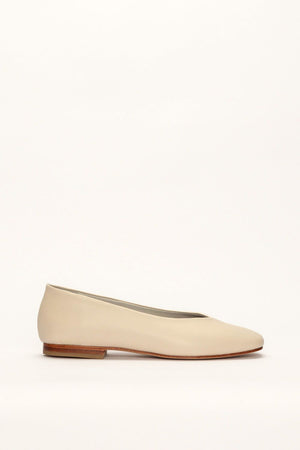 New Ama Flat Shoes in Bone