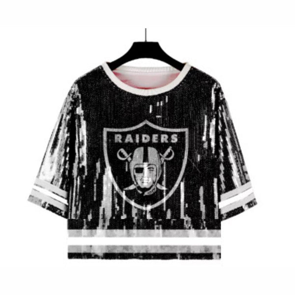 Raiders Sequin Top