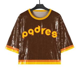 SD Padres Sequin Top