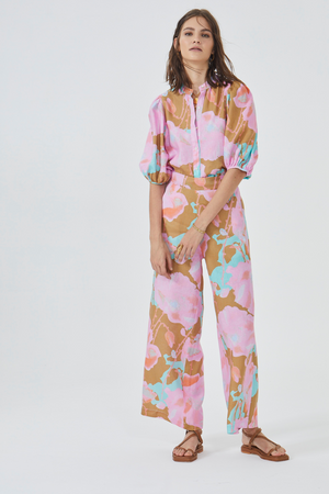 New Luna Linen Pants - Aquarela
