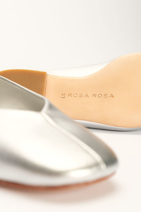 New Ama Flat Shoes in Silver