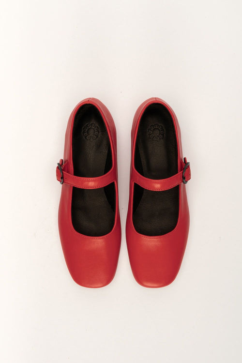 Jules Mary Jane Shoes in Red
