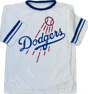 DODGERS SEQUIN GAME DAY DRESS *backorder*