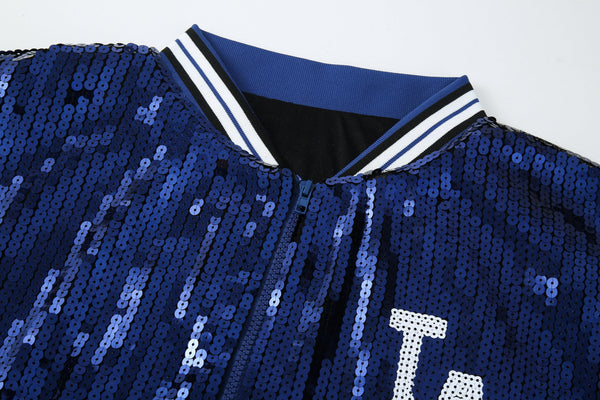 Sequin Baseball Jacket
