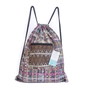 Salsa Upcycled Corte Backpack - Unique Guatemalan Handicraft