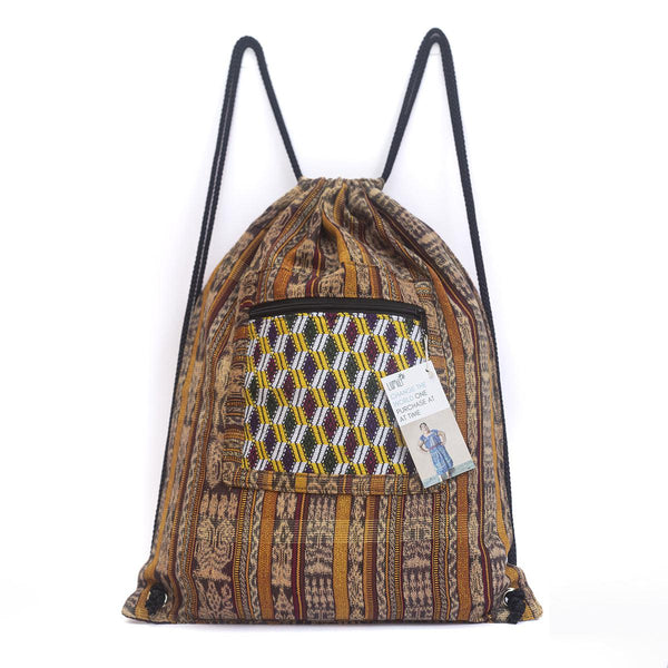 Salsa Upcycled Corte Backpack - Unique Guatemalan Handicraft