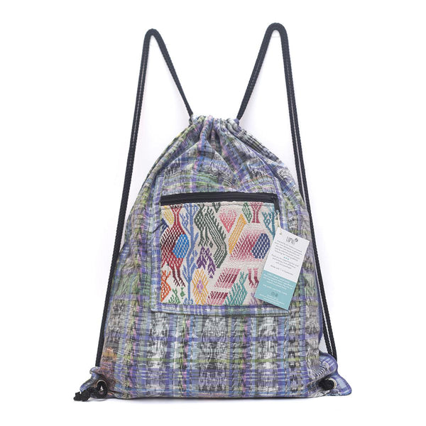 Salsa Upcycled Corte Backpack - Unique Guatemalan Handicraft