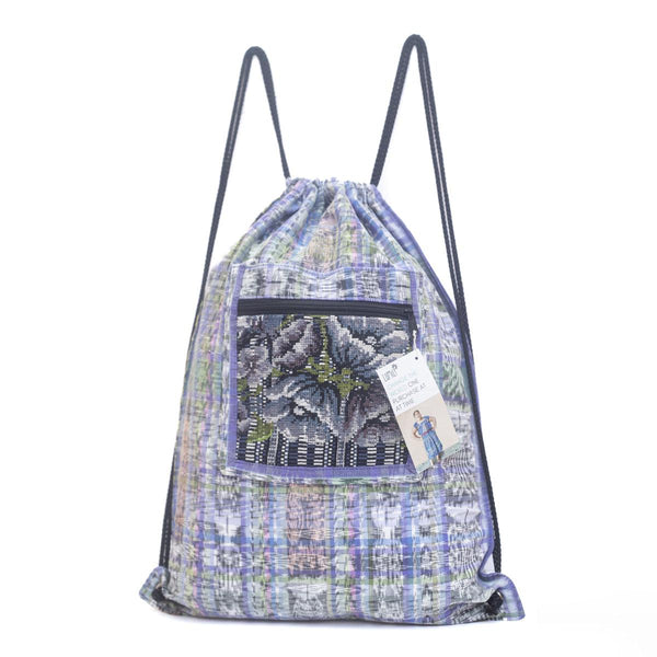 Salsa Upcycled Corte Backpack - Unique Guatemalan Handicraft
