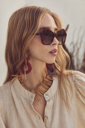 Bubble Linen Dress - Natural