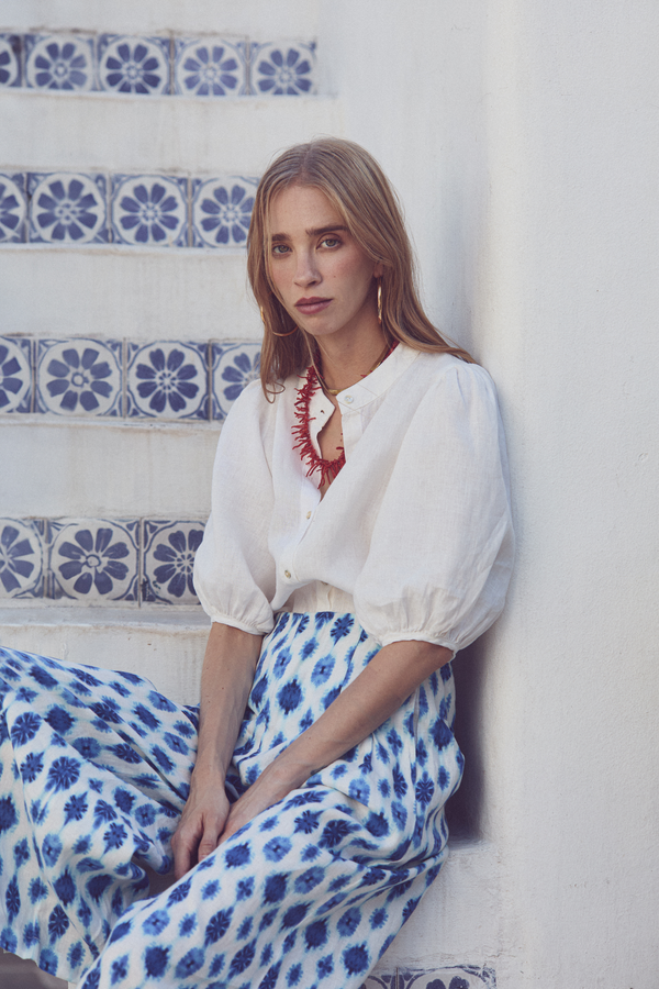 Bubble Linen Shirt - Off White