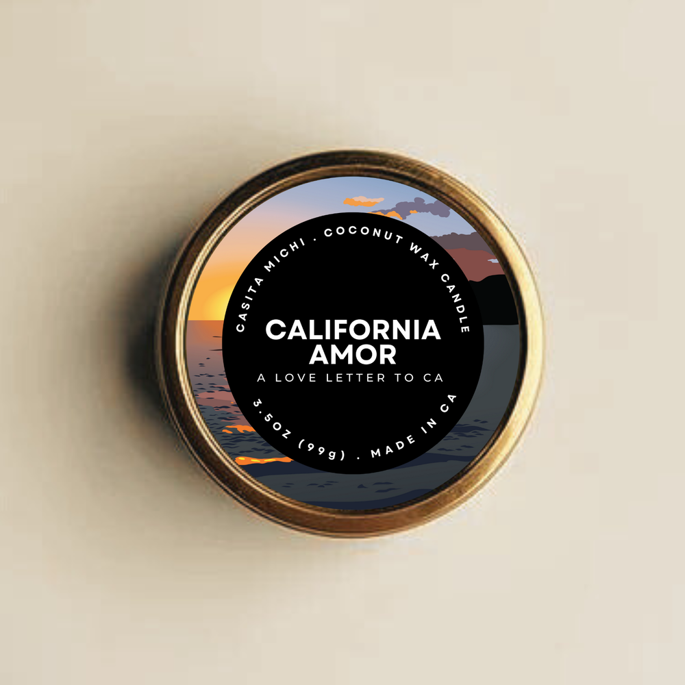 CALIFORNIA AMOR CANDLE TIN