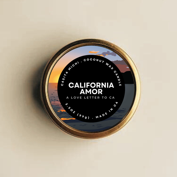CALIFORNIA AMOR CANDLE TIN