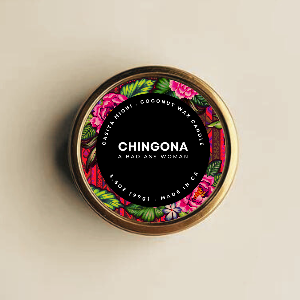 CHINGONA CANDLE TIN
