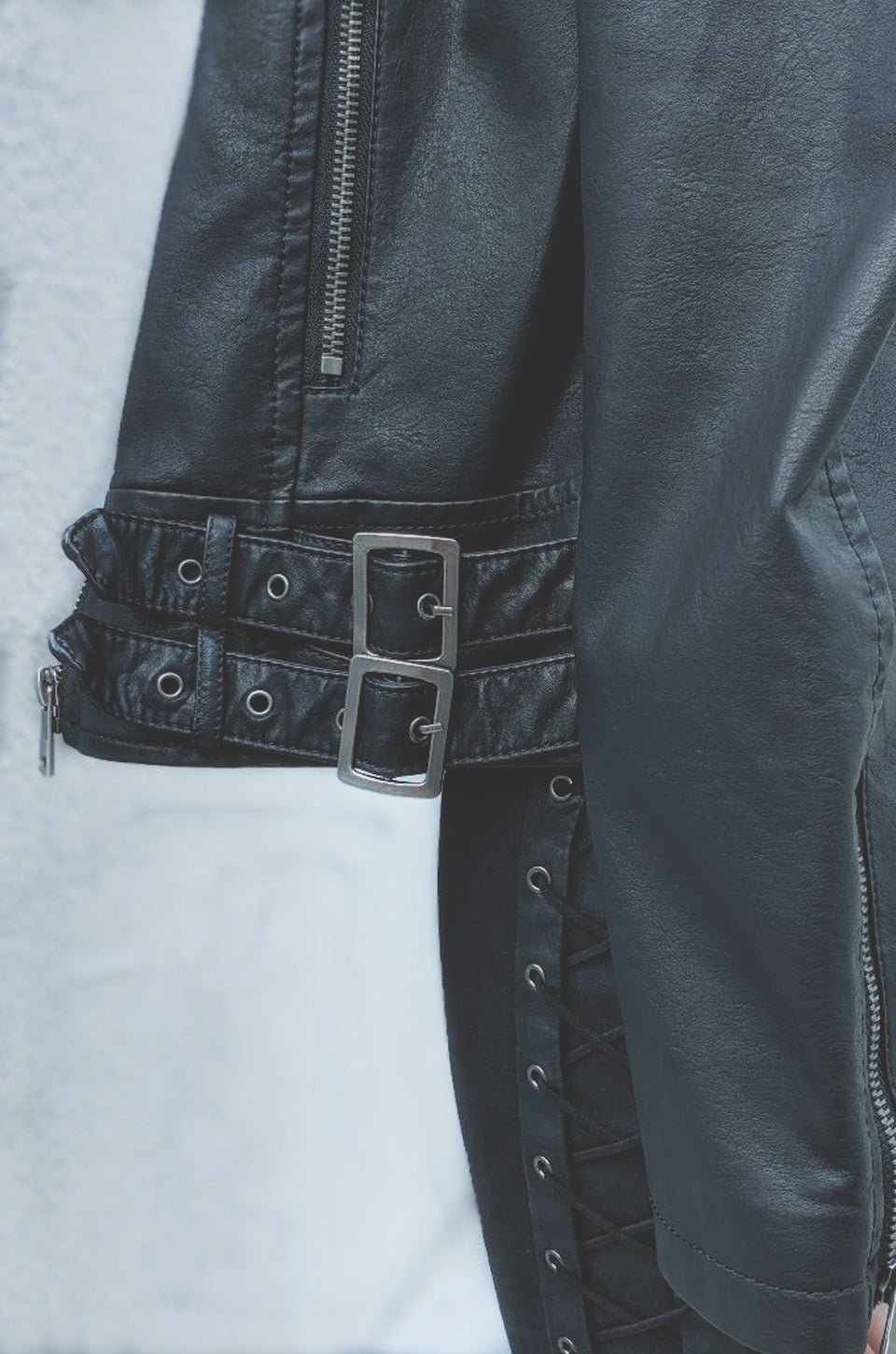 Con Ovarios.™ Vegan Leather Jacket Black
