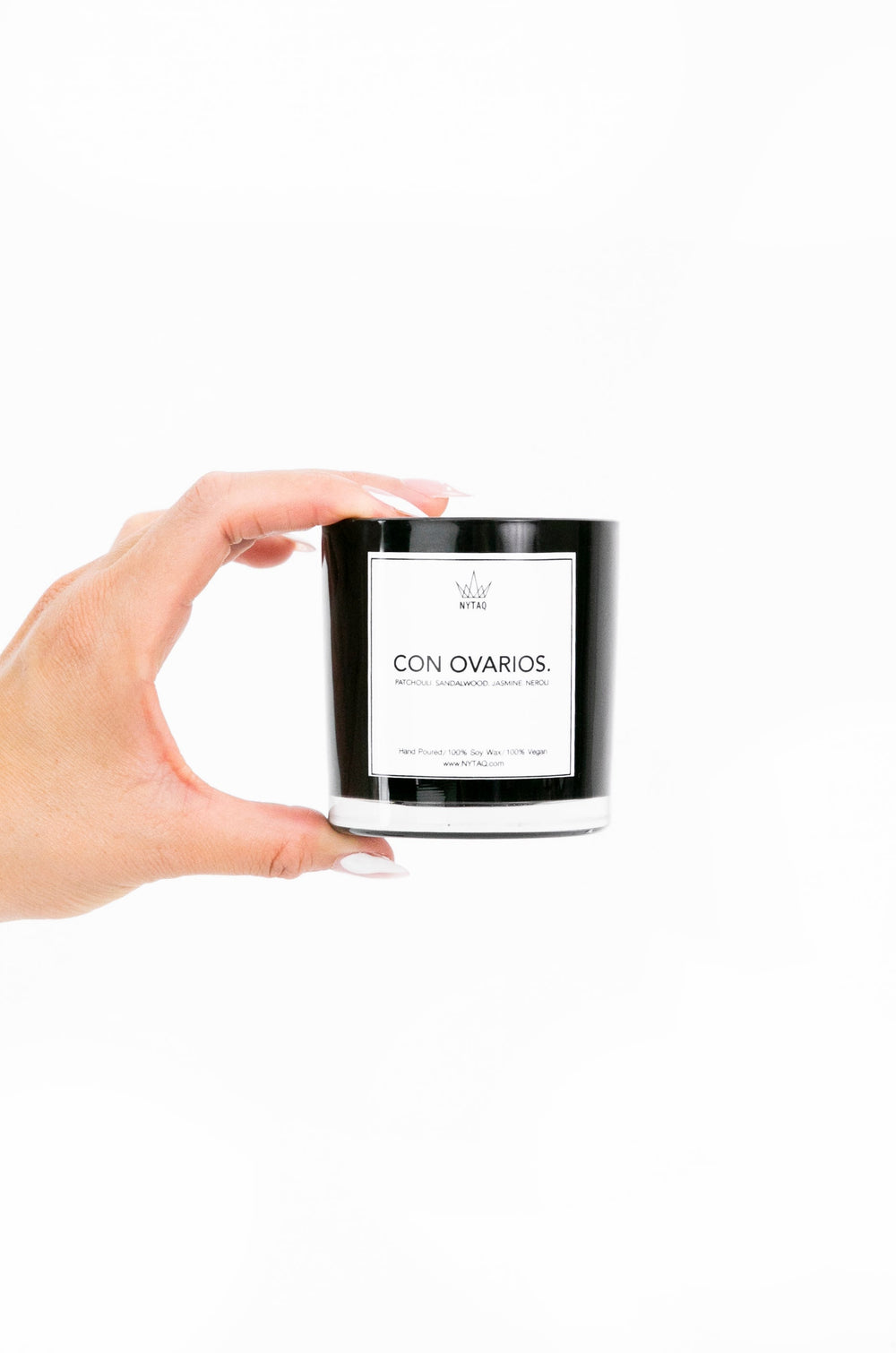 Con Ovarios.™  Vegan Candle Black