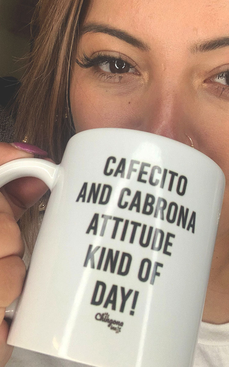 Cafecito and Cabrona Attitude Latina Mug