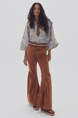 Gypsy Denim Pants - Washed Caramel
