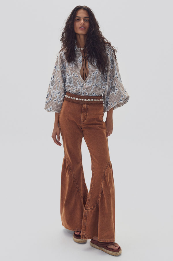 Gypsy Denim Pants - Washed Caramel