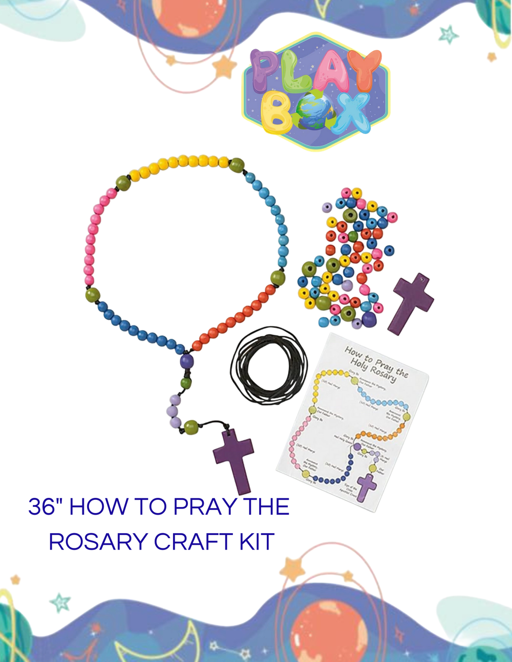 36" JUMBO ROSARY KIT