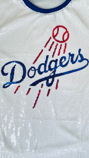 DODGERS SEQUIN GAME DAY DRESS *backorder*