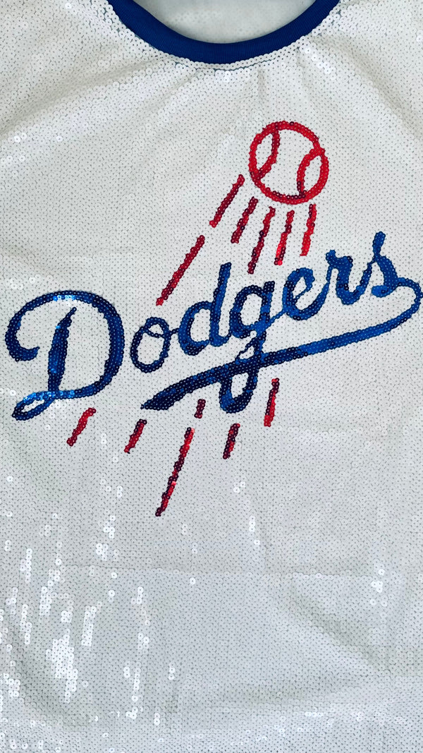 DODGERS SEQUIN GAME DAY DRESS *backorder*