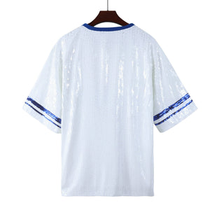 DODGERS SEQUIN GAME DAY DRESS *backorder*