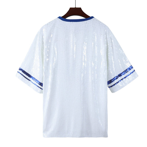 DODGERS SEQUIN GAME DAY DRESS *backorder*
