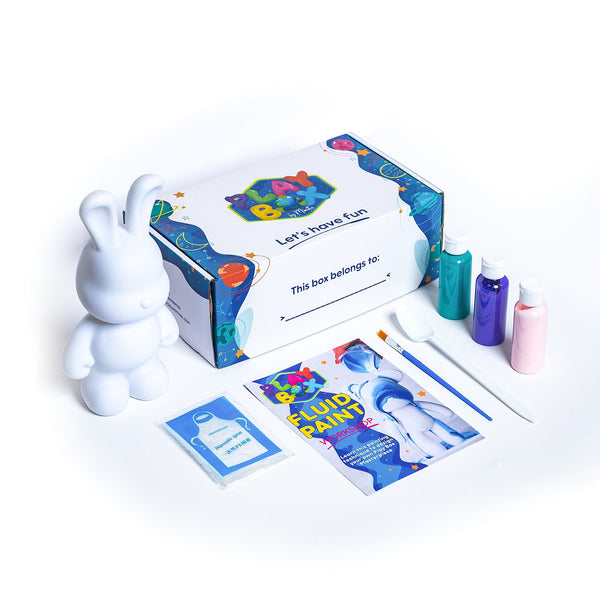 Fluid Paint Masterpiece Bunnies