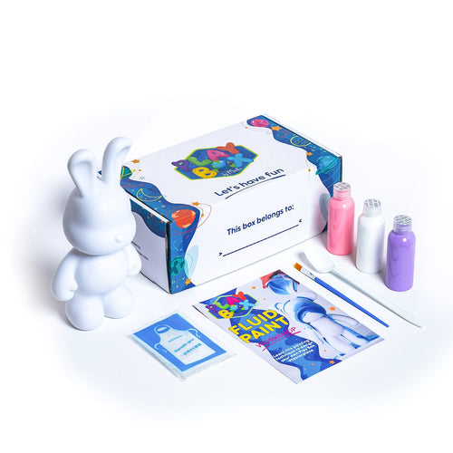 Fluid Paint Masterpiece Bunnies