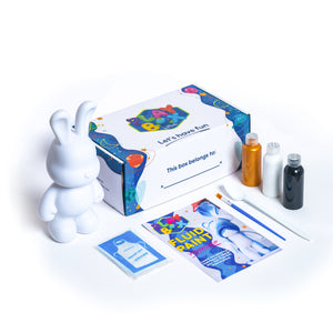 Fluid Paint Masterpiece Bunnies
